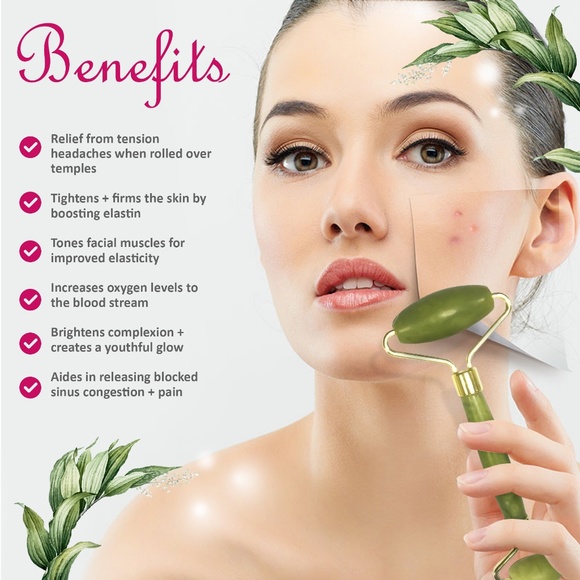 💕BEAUTY MUST HAVE💕 Jade & Rose Quartz Roller Kit - Picture 5 of 8